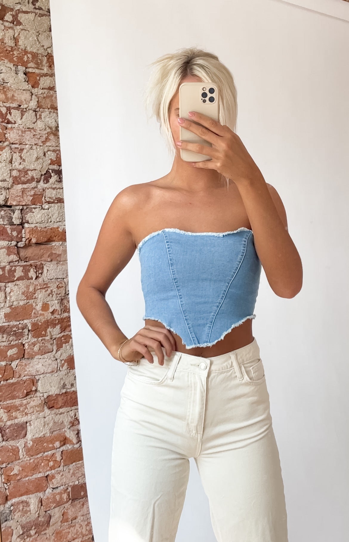 Denim Crop Top