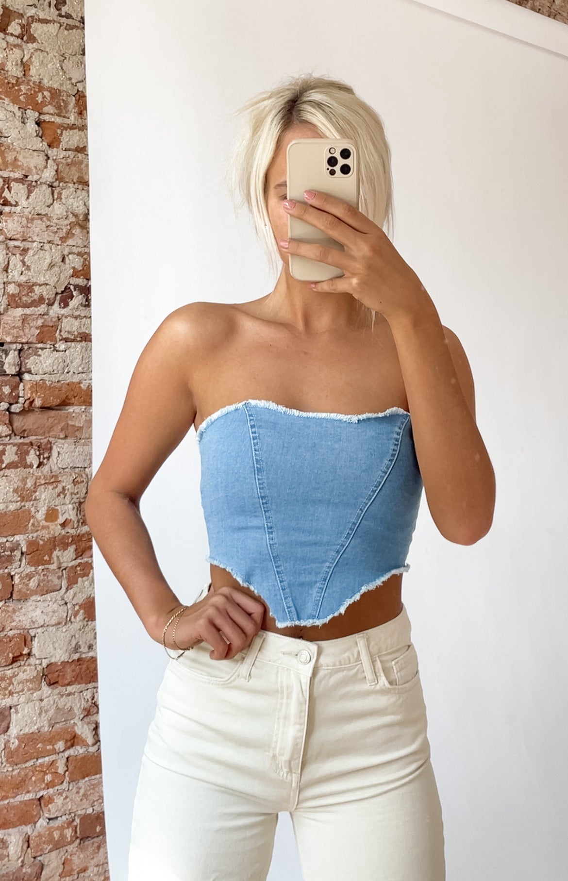 Denim Crop Top