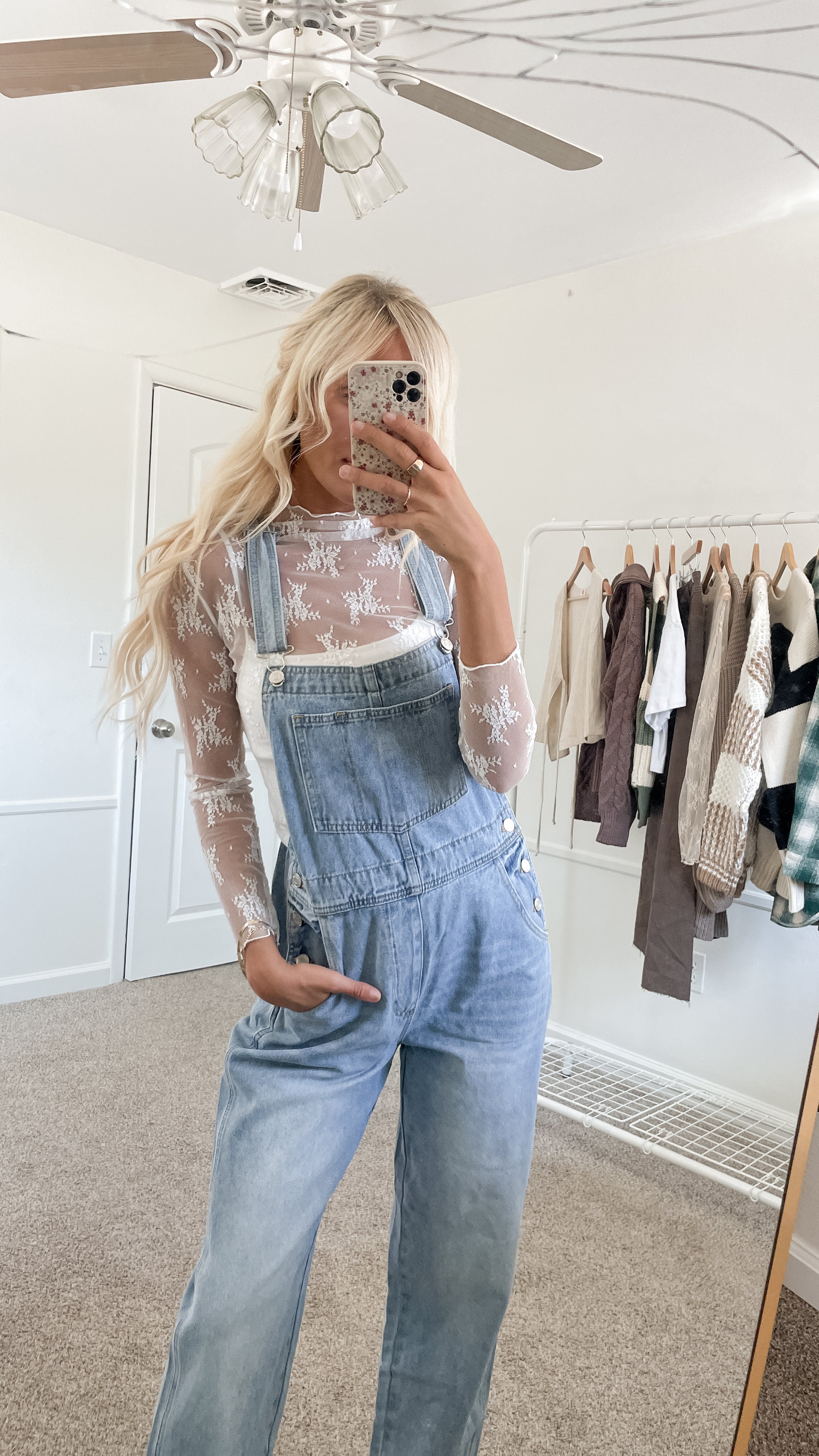Oversized Denim Overalls