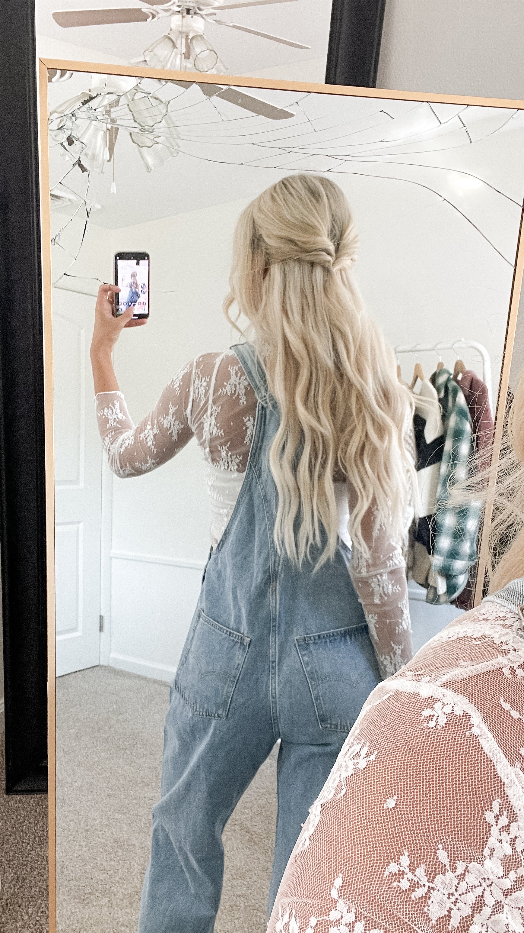 Oversized Denim Overalls