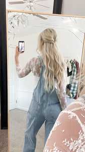 Oversized Denim Overalls