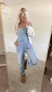 Oversized Denim Overalls