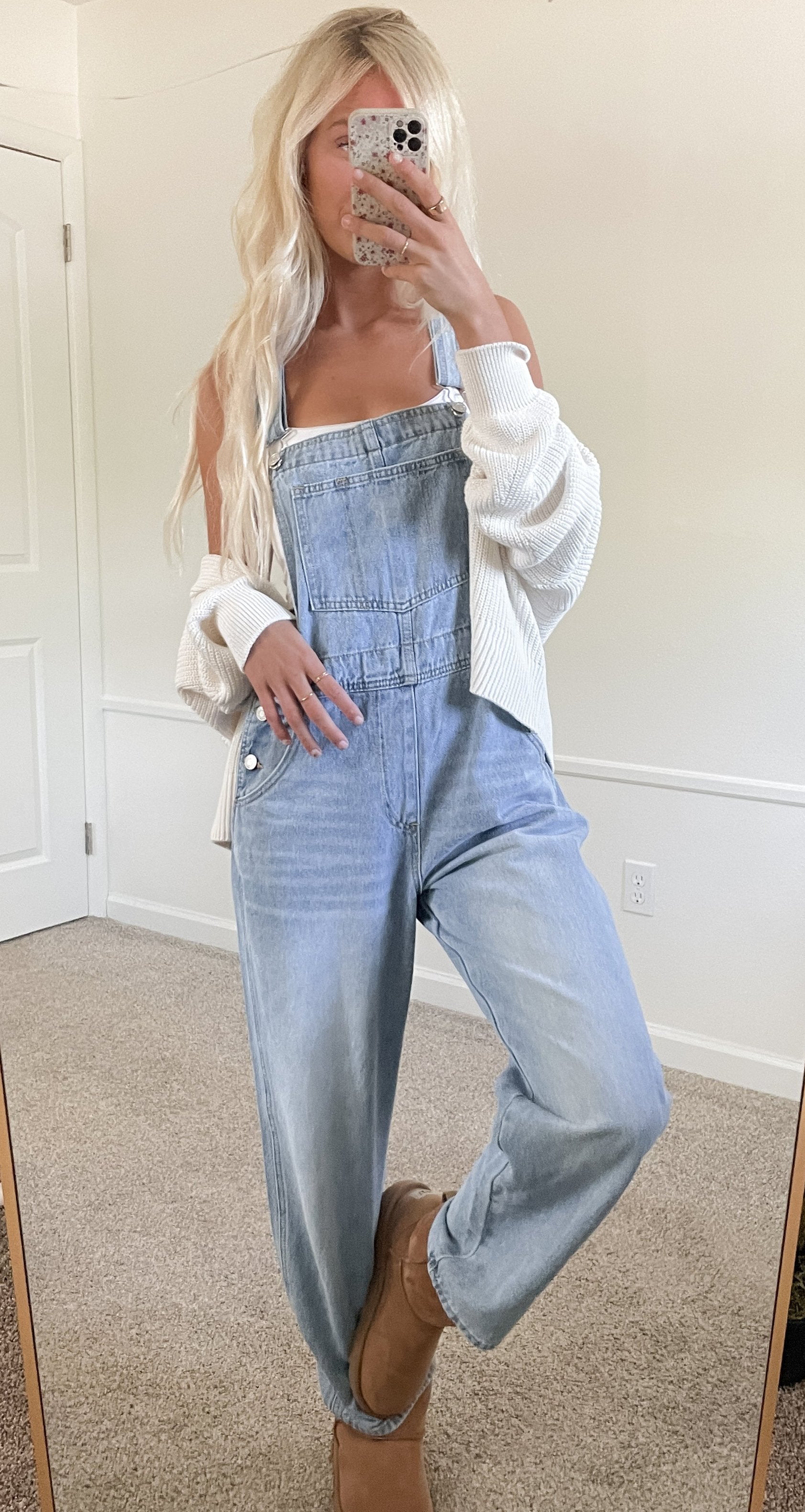 Oversized Denim Overalls