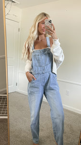 Oversized Denim Overalls