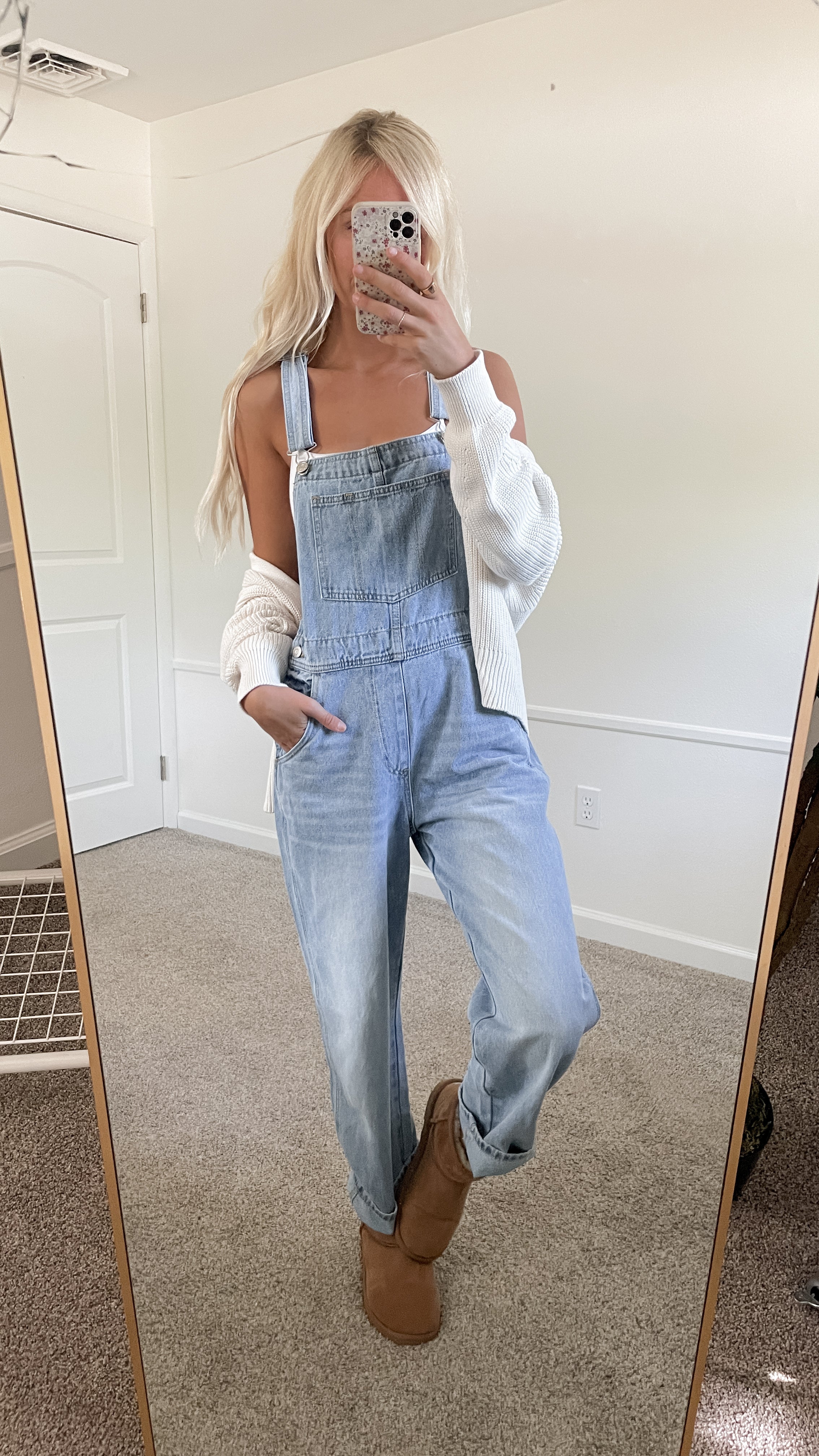 Oversized Denim Overalls