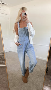 Oversized Denim Overalls