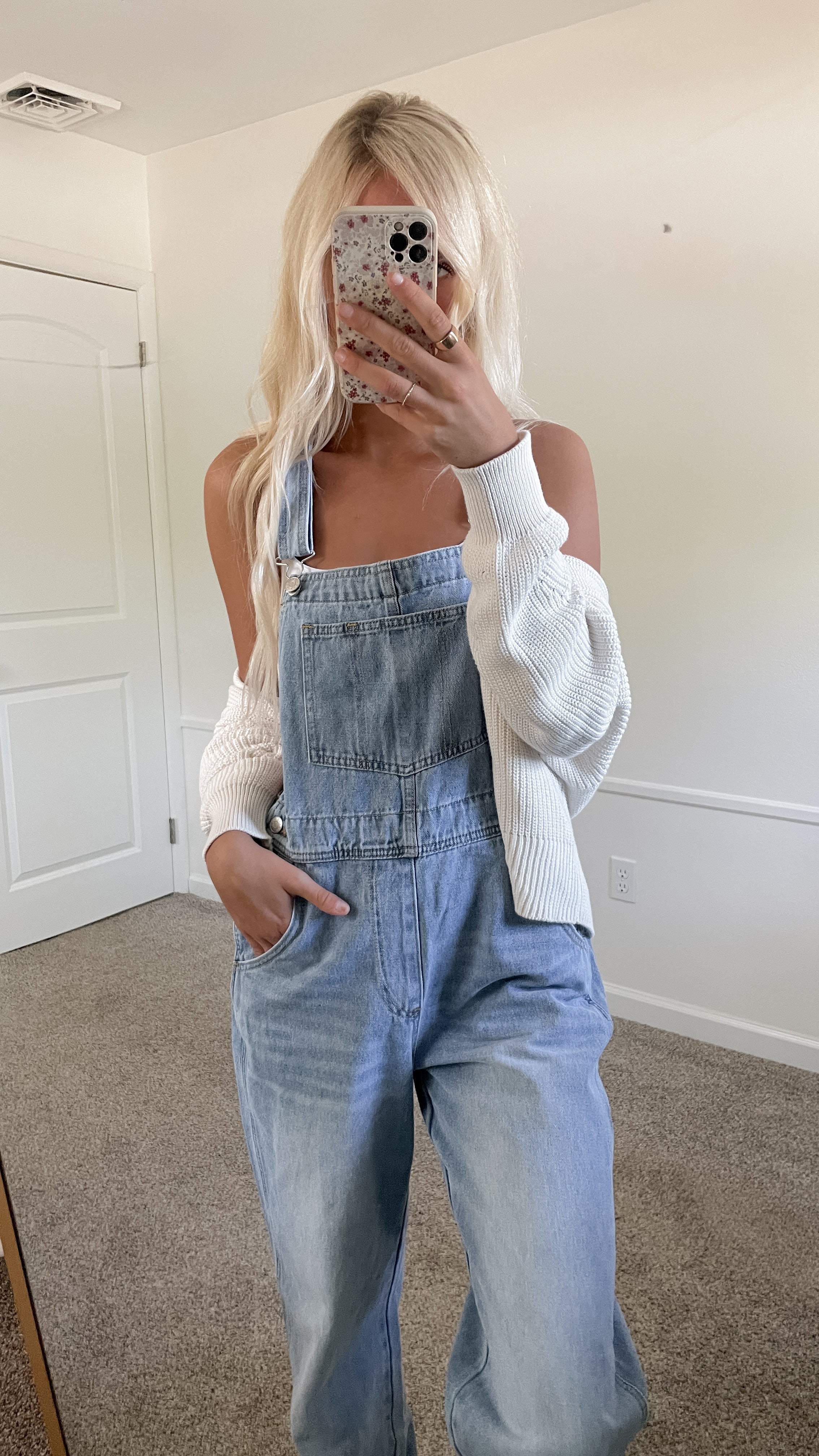 Oversized Denim Overalls