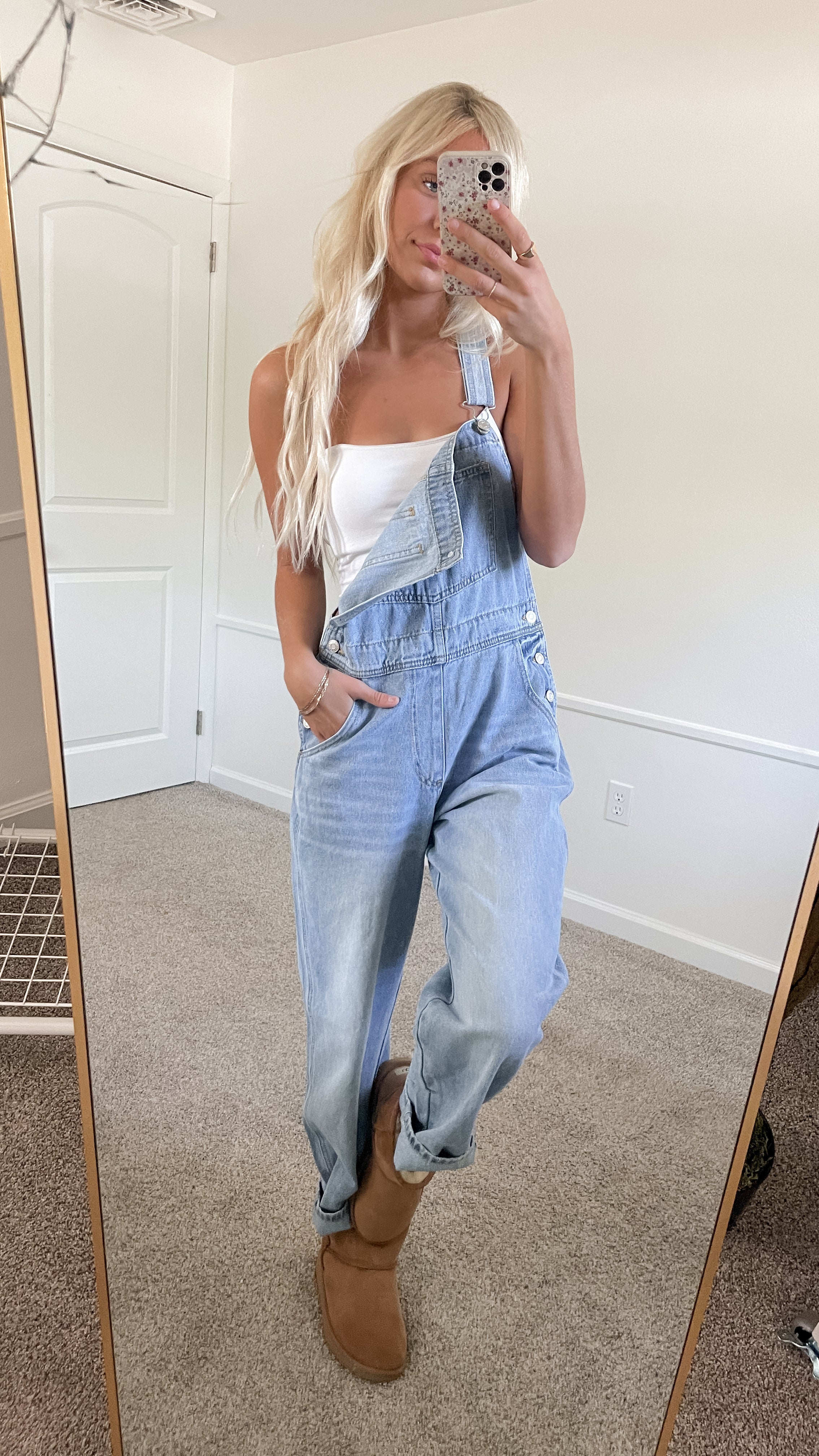 Oversized Denim Overalls