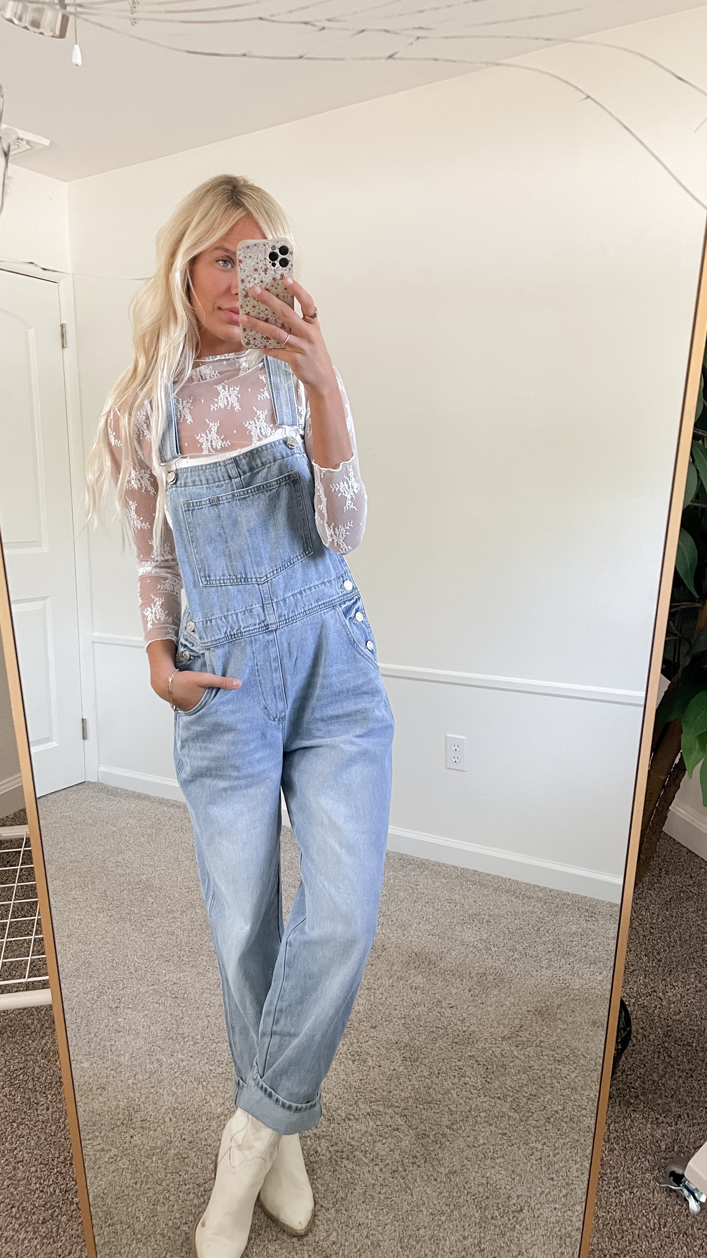 Oversized Denim Overalls