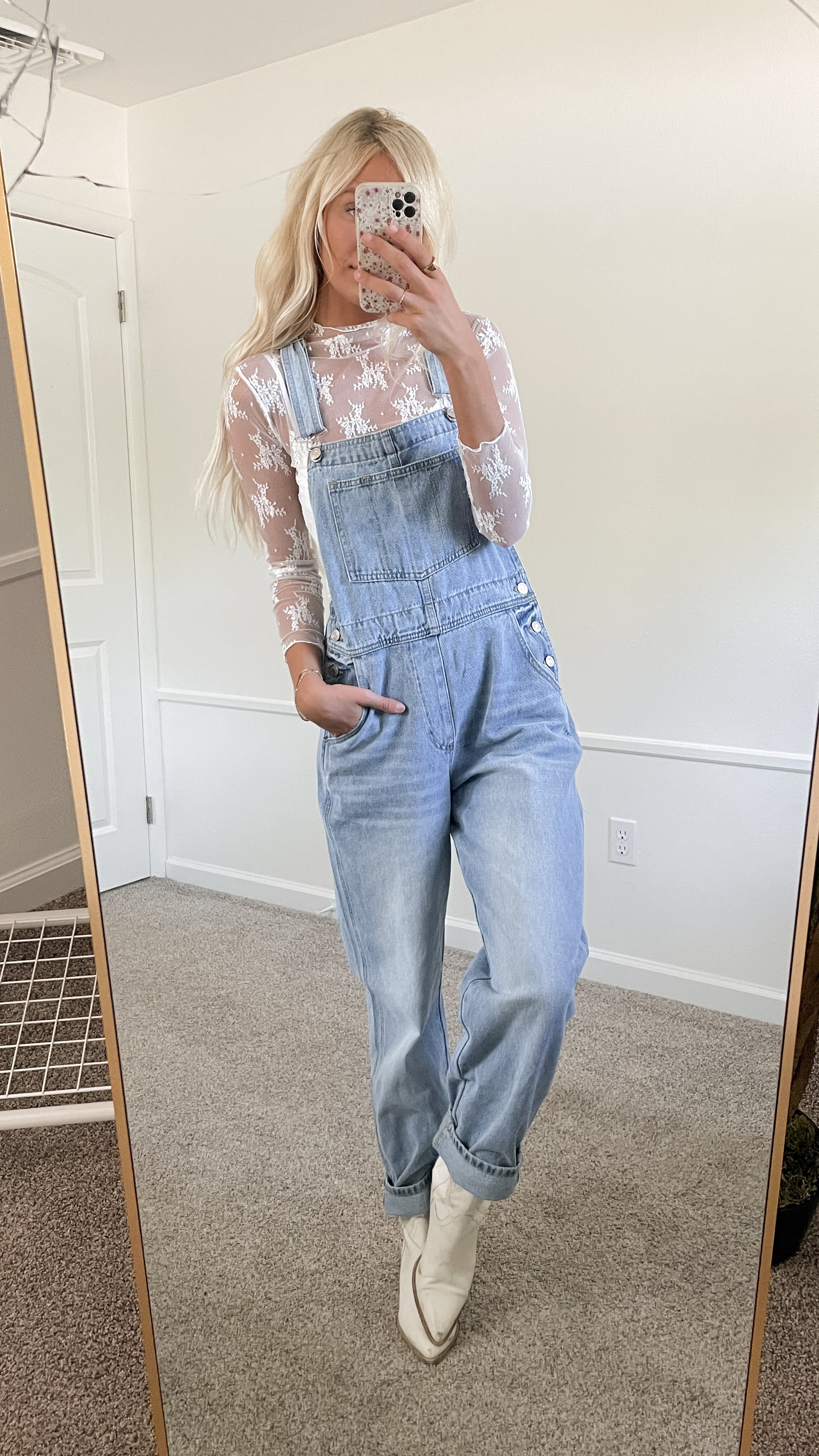 Oversized Denim Overalls