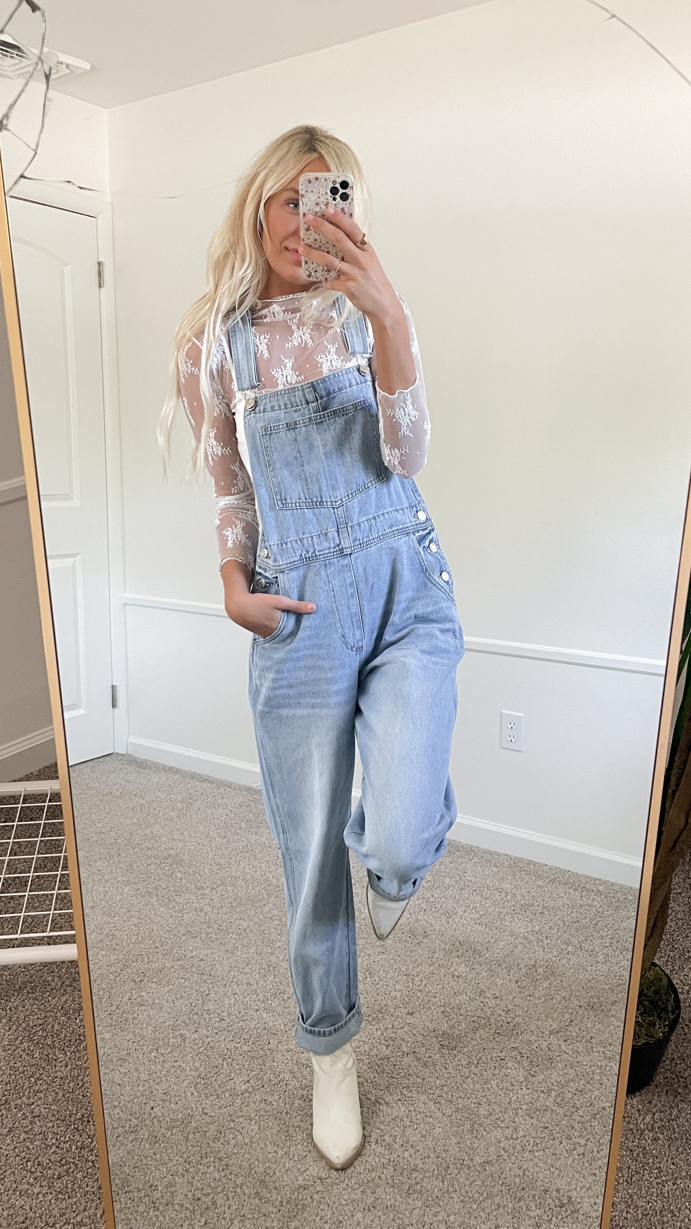 Oversized Denim Overalls