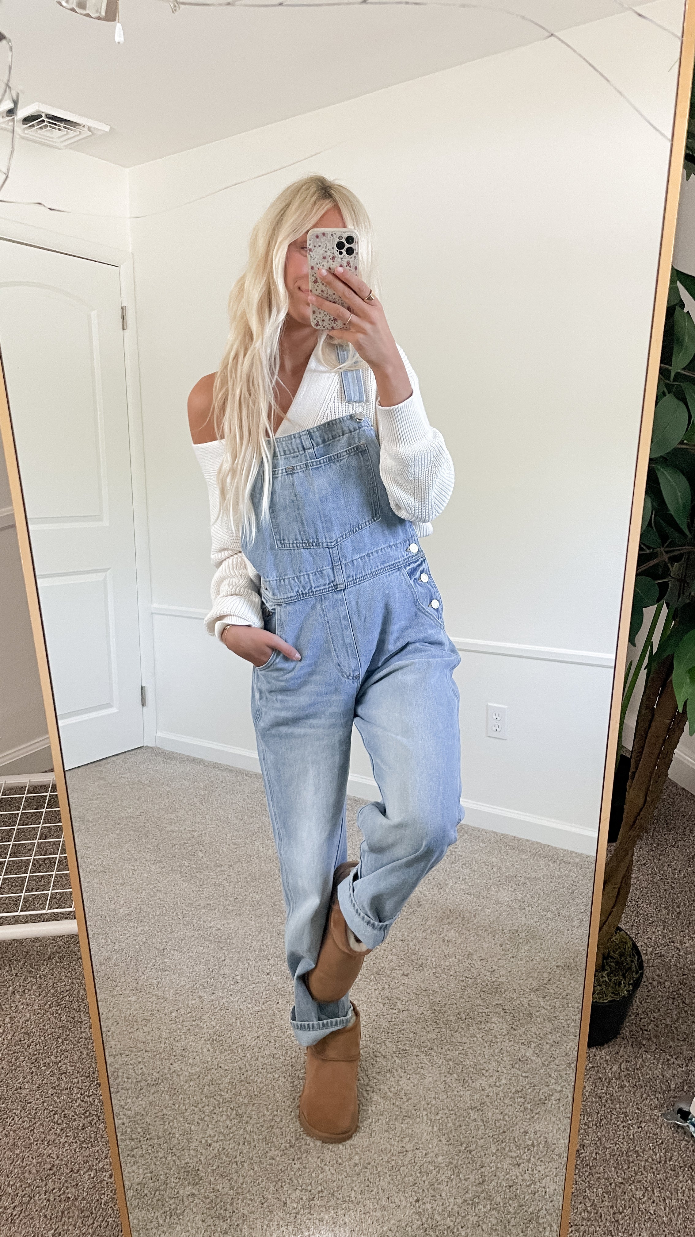 Oversized Denim Overalls