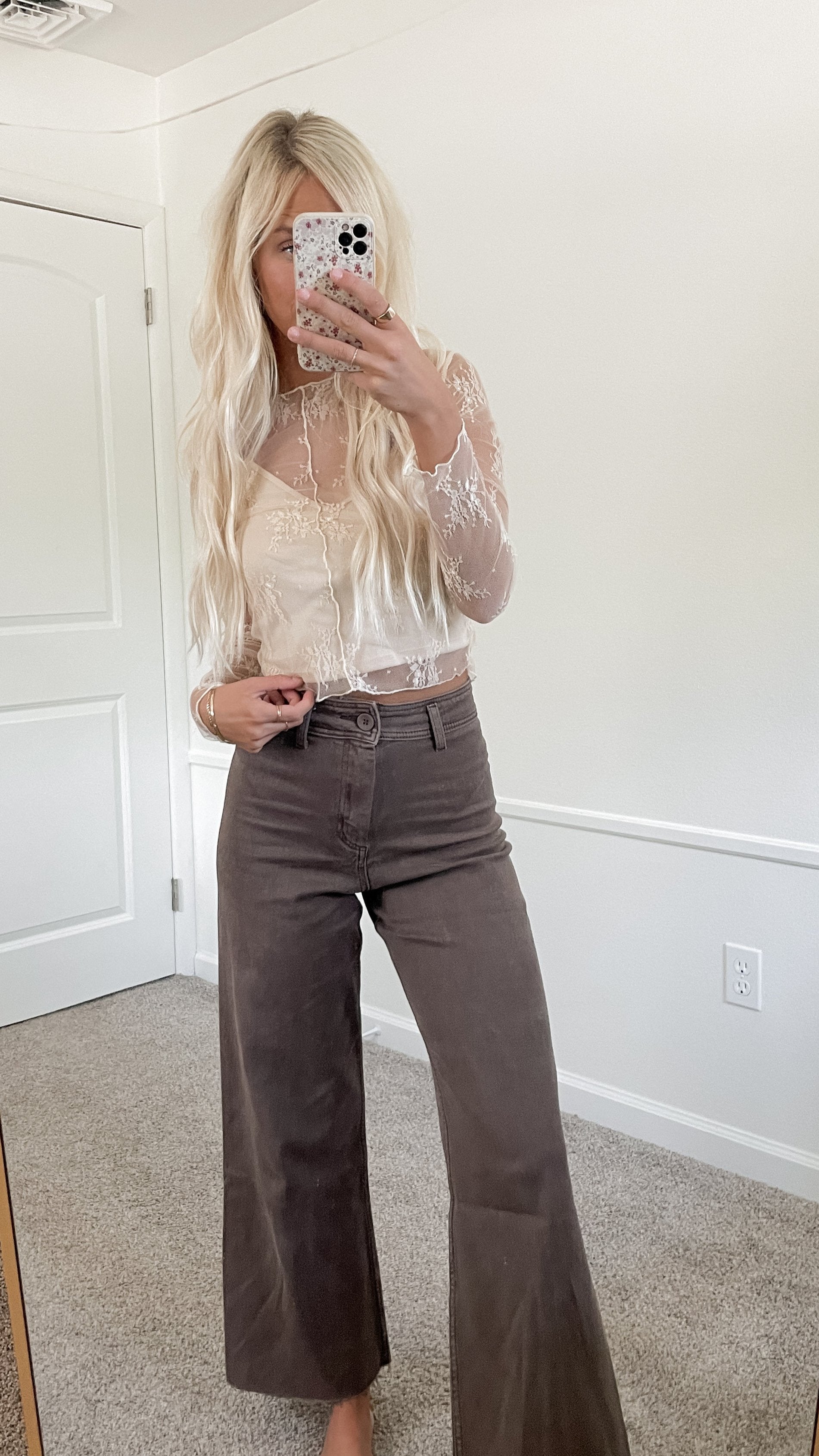 Oaklynn Cream Lace Top