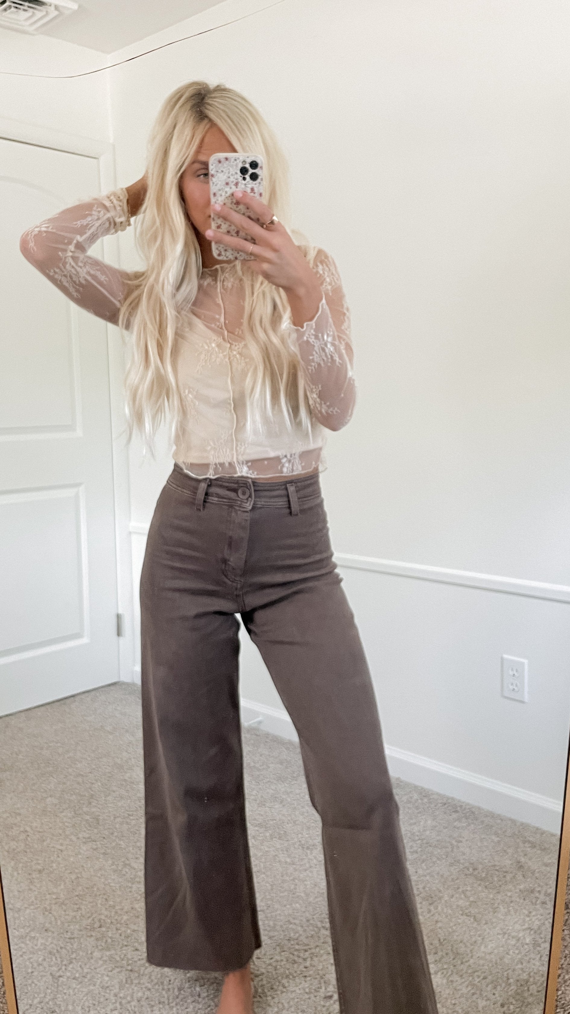 Oaklynn Cream Lace Top