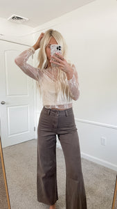 Oaklynn Cream Lace Top