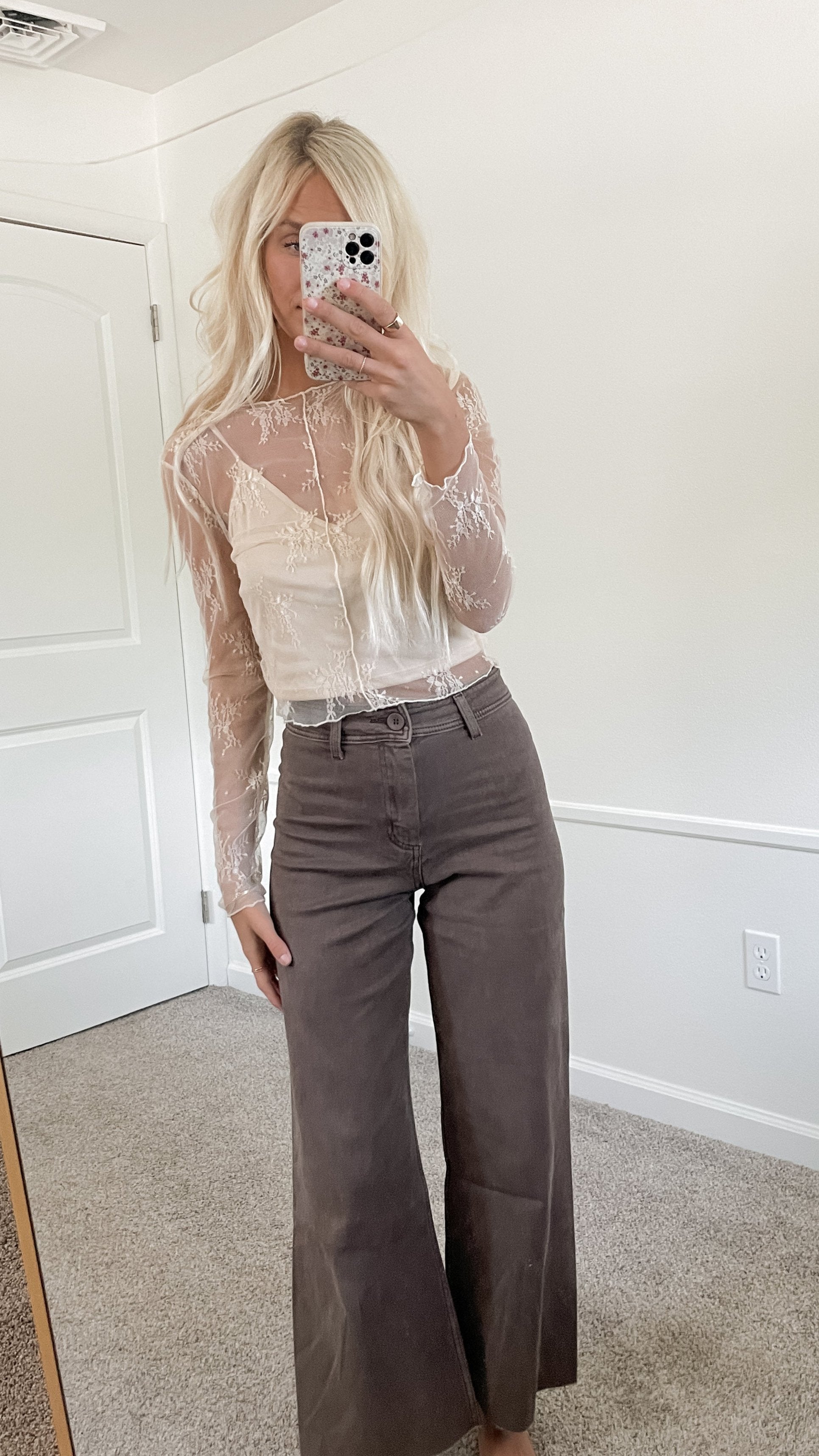 Oaklynn Cream Lace Top