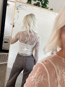 Oaklynn Cream Lace Top