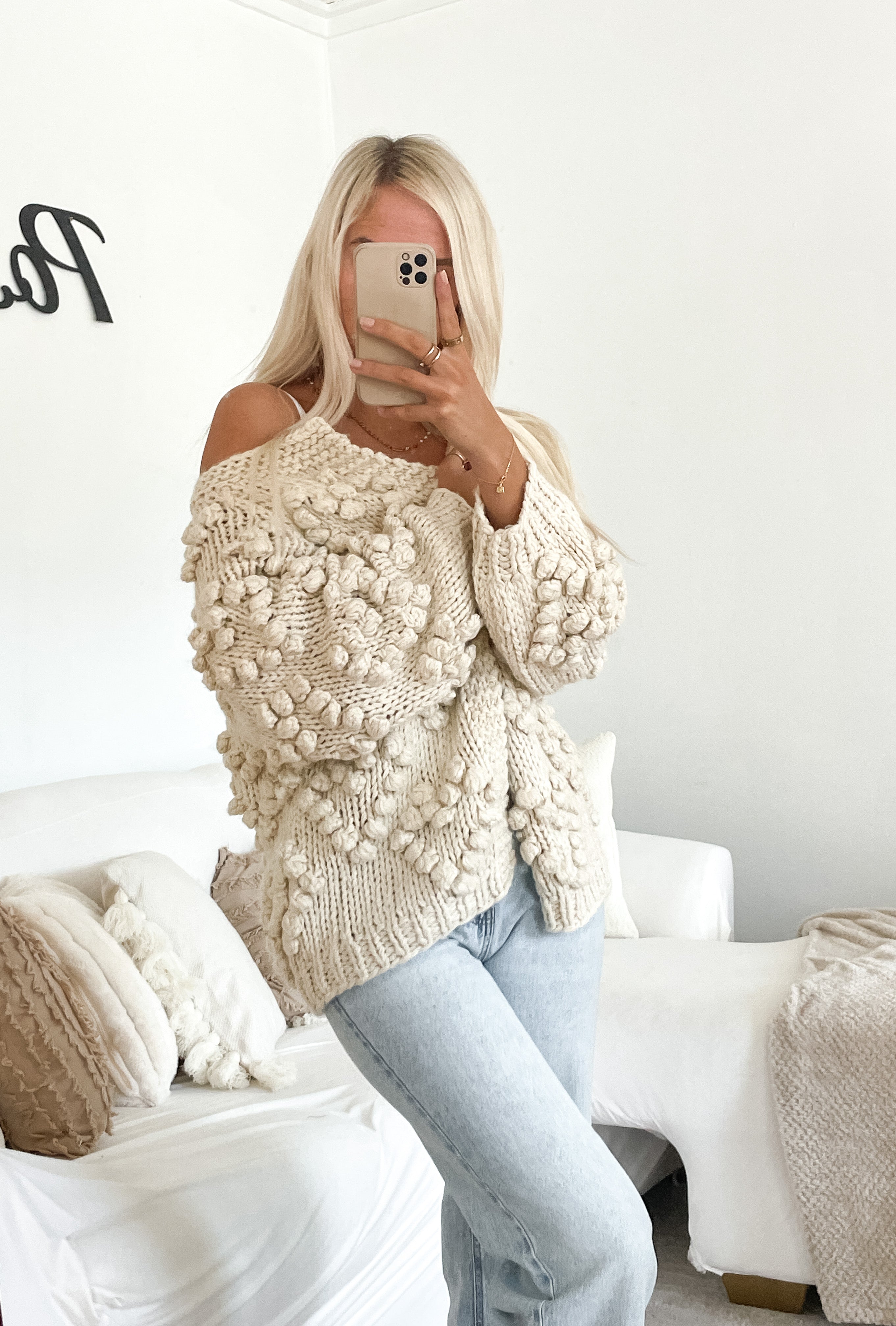 Pom Pom Sweater Cardigan