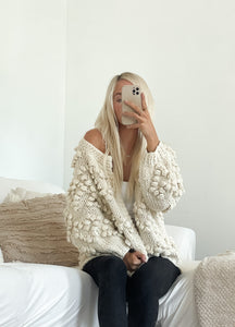 Pom Pom Sweater Cardigan