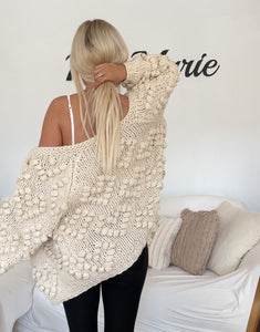 Pom Pom Sweater Cardigan