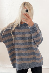 Blue Striped Sweater