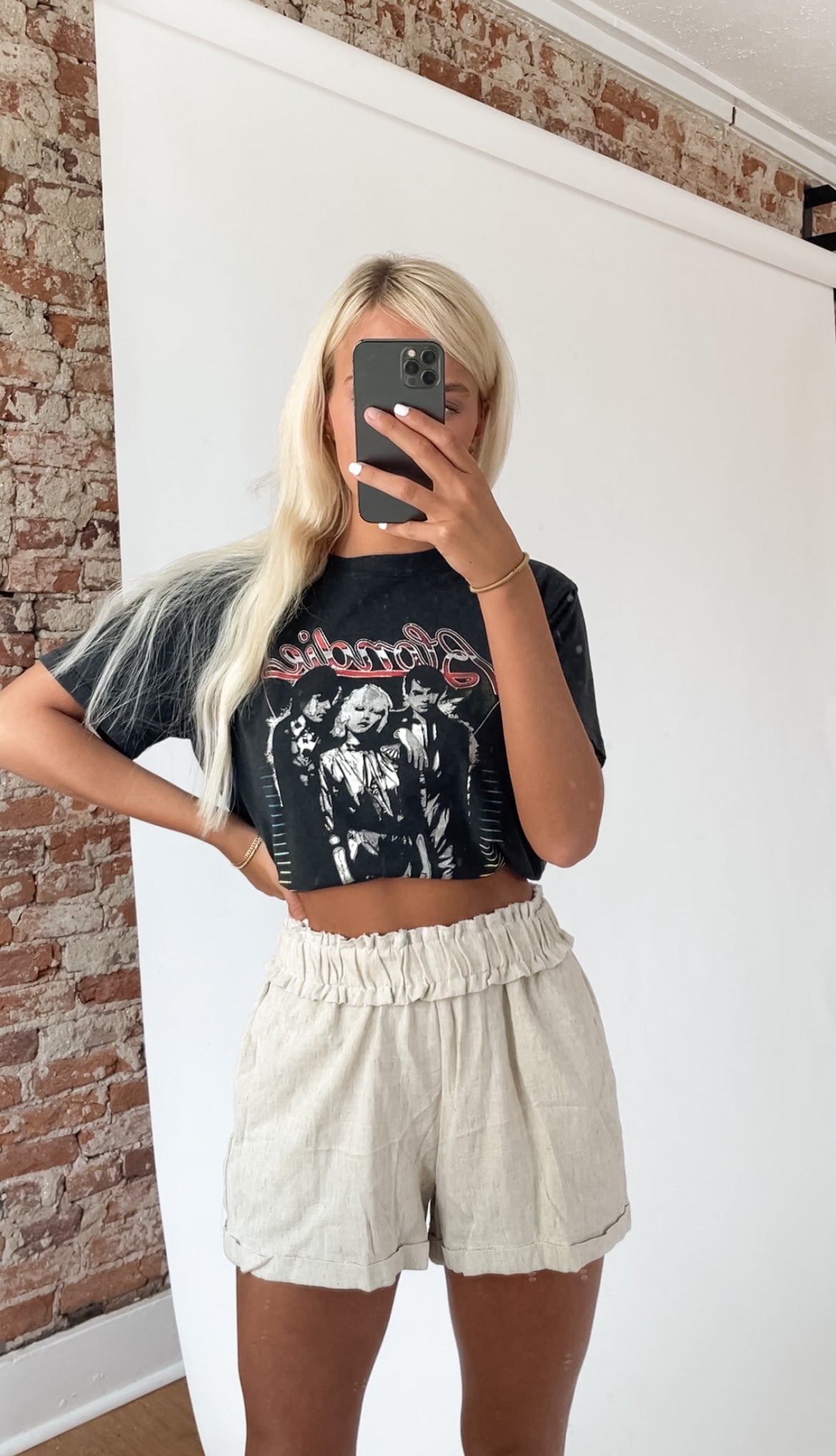 Linen High Waisted Shorts