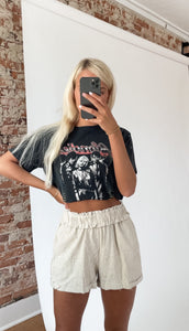Linen High Waisted Shorts