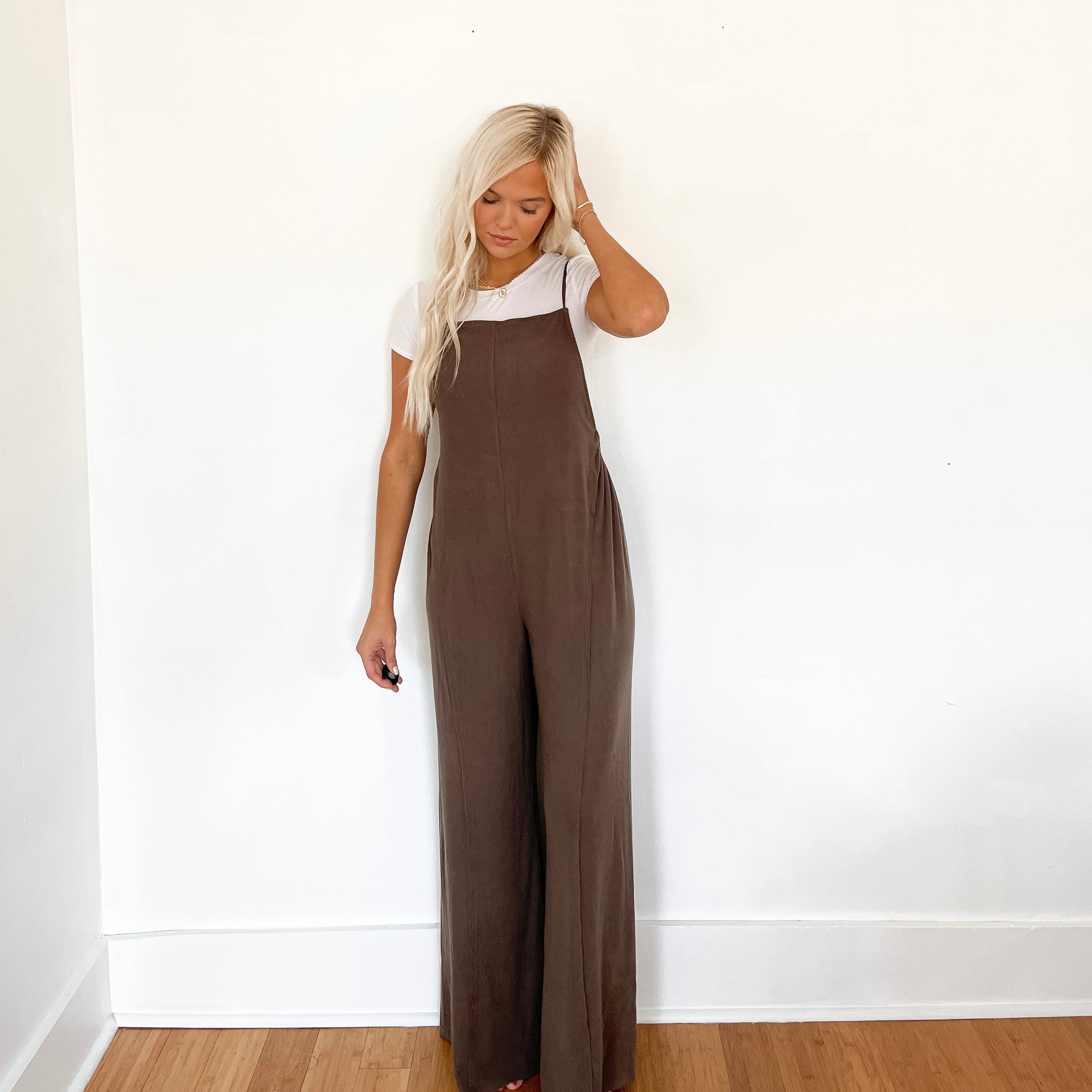 Casual Wide Leg Overalls