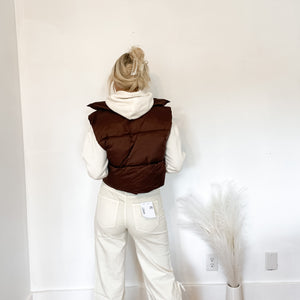 Coffee Puffer Vest