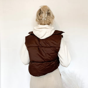 Coffee Puffer Vest