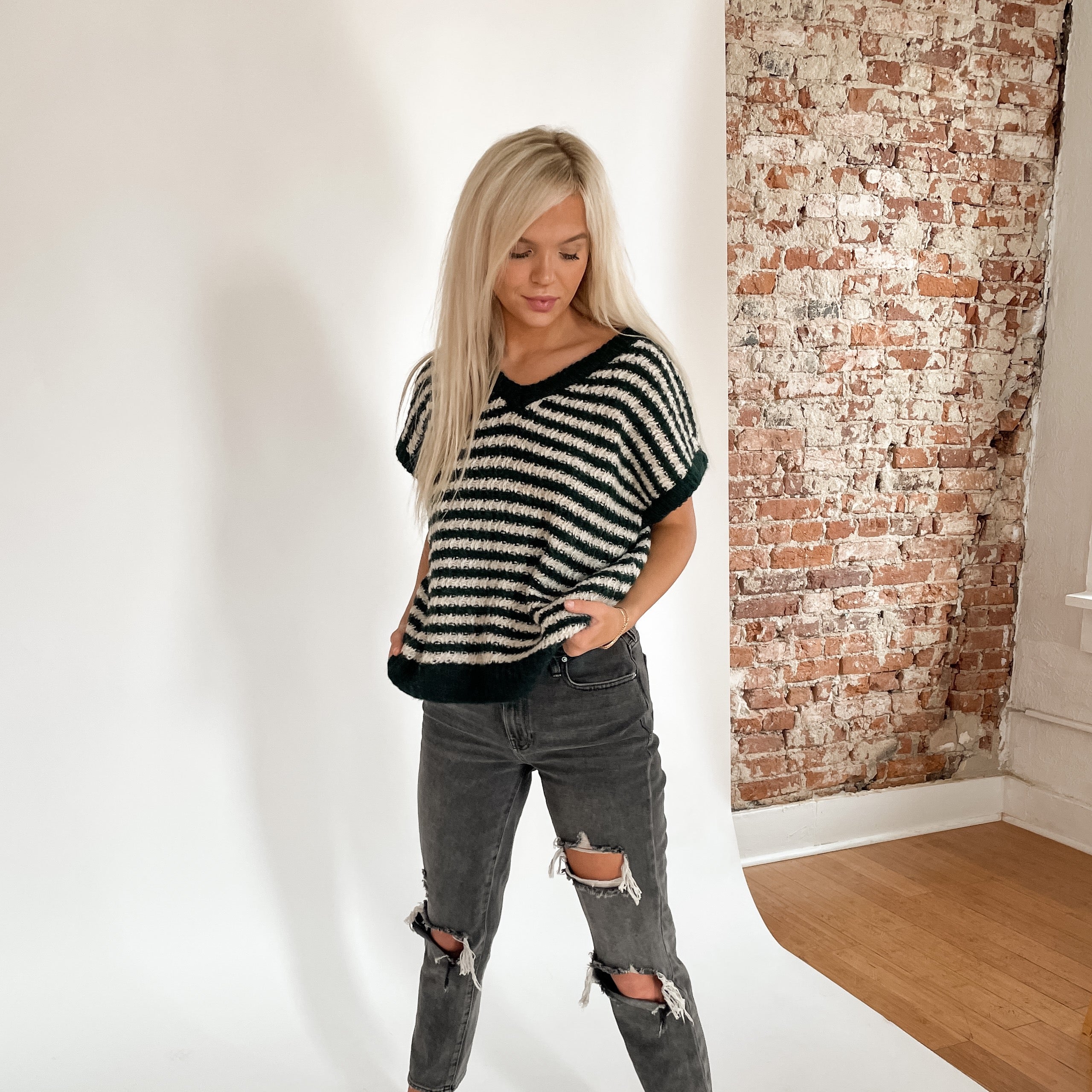 Striped Sweater Shirt