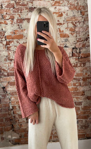 Rose Sherpa Sweater