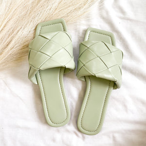 Sage Woven Sandals