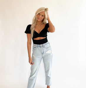 Night Owl Cut Out top