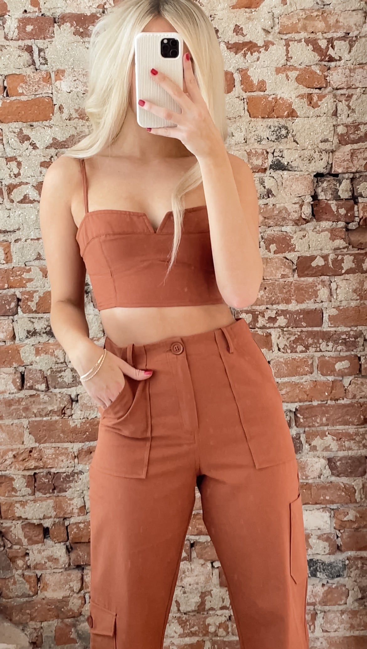 Rust Cargo Pants