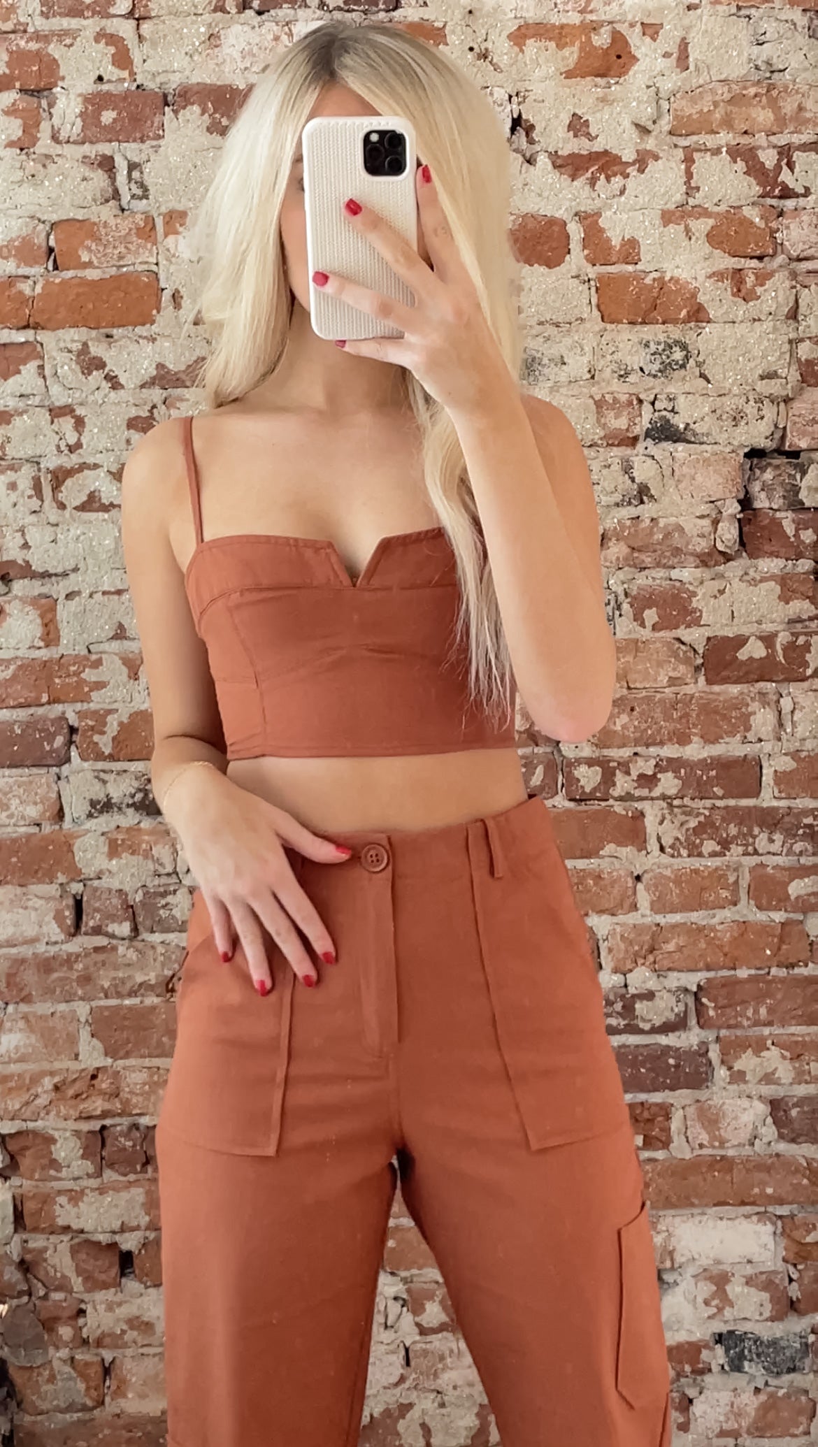 Rust Cargo Pants