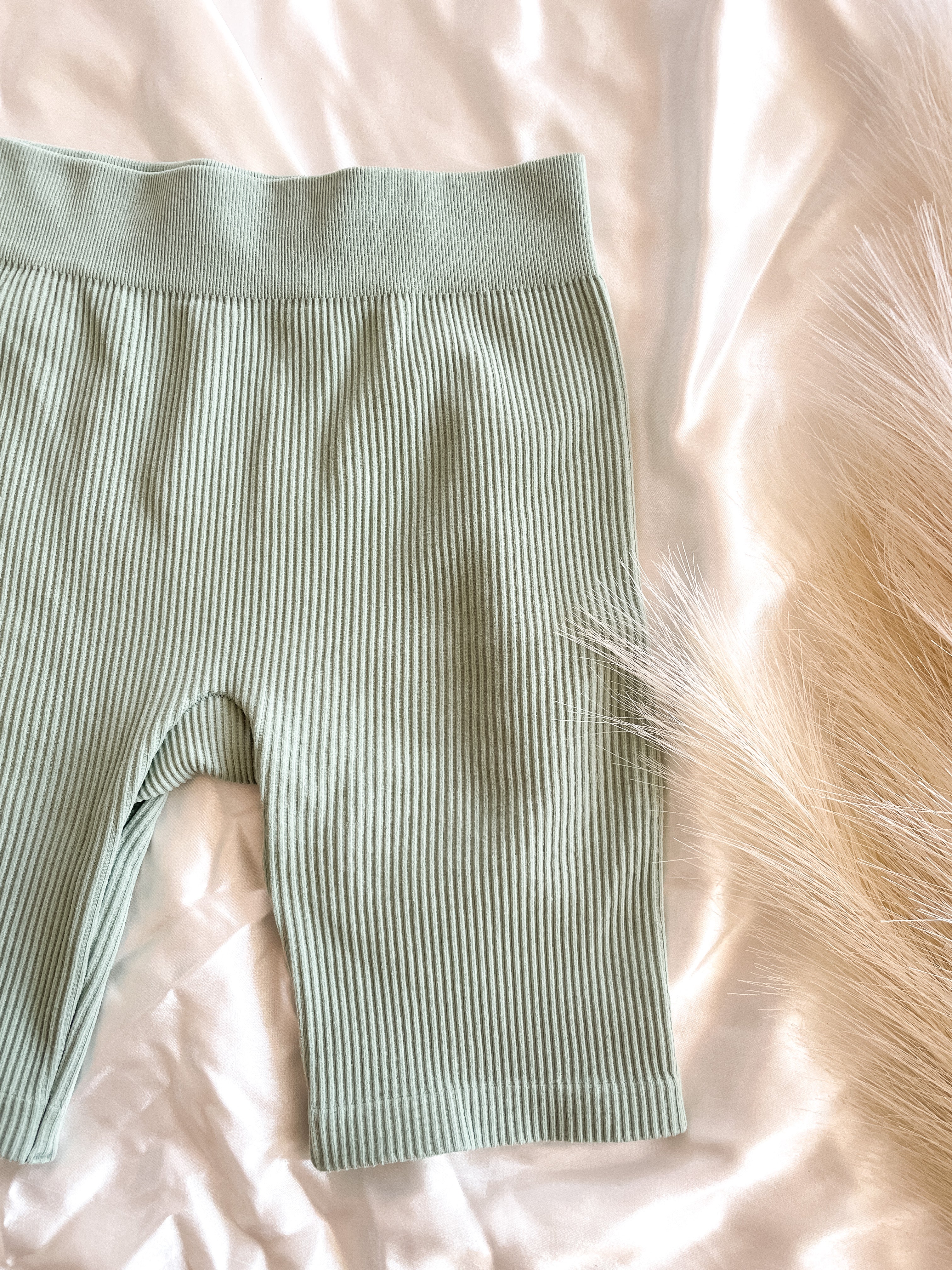 Mint Blue Biker Shorts